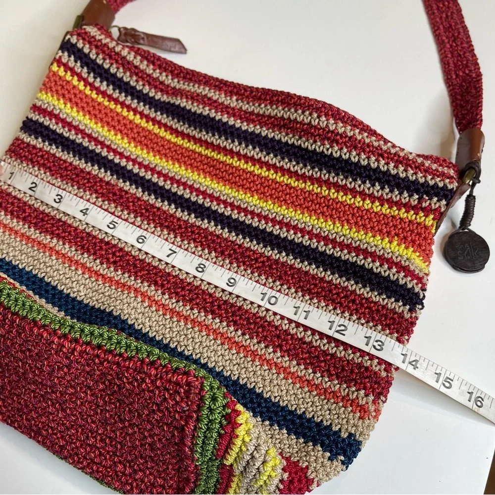 The Sak Color Striped Crochet Shoulder Bag - Picture 4 of 9